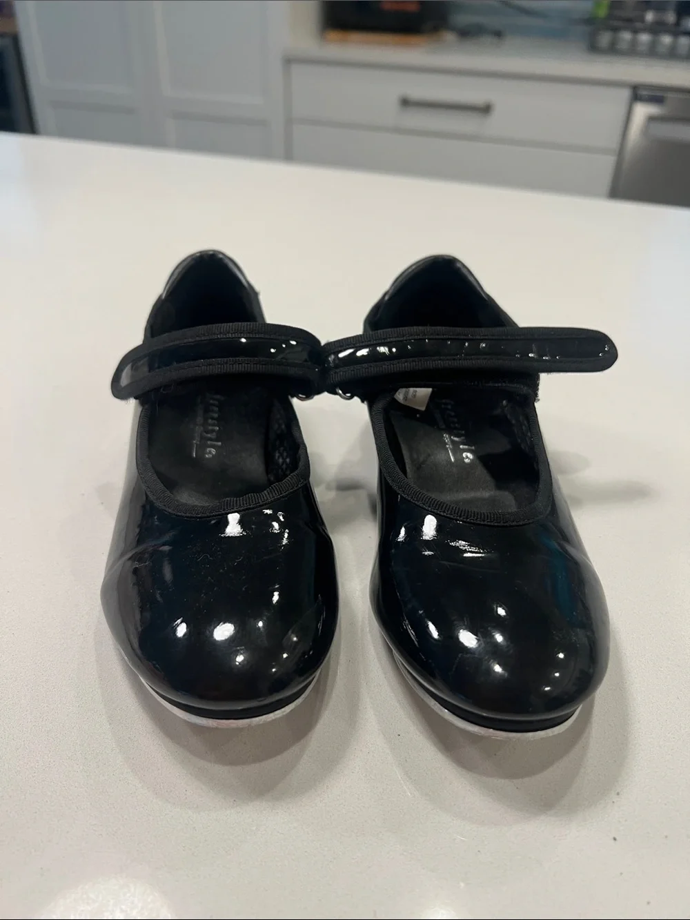 Girls Black Patent Mary Jane Tap shoe